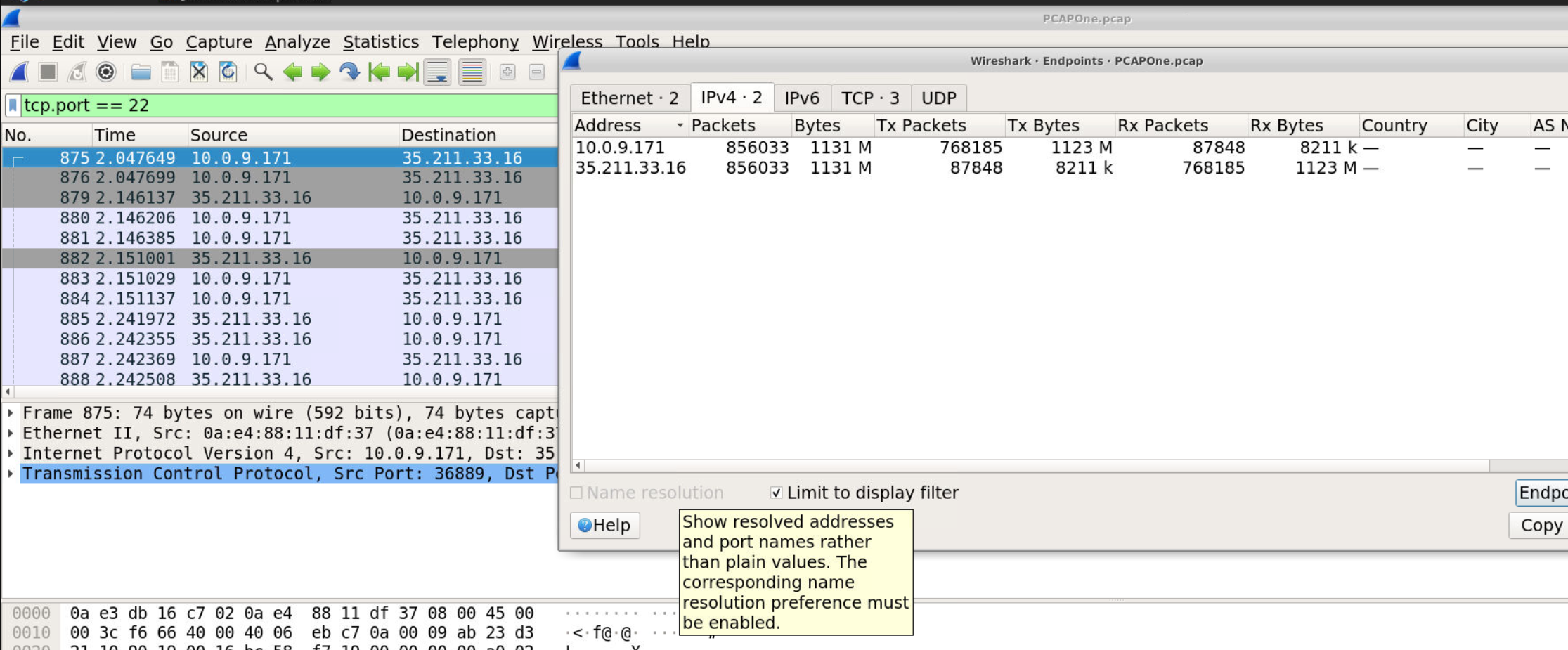 SSH Traffic Analysis